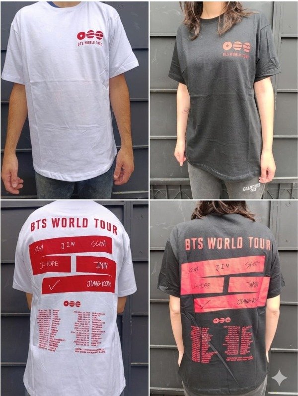 Producto - Remera World Tour BTS )ingrese para elegir)