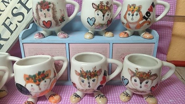 Producto - Taza boho con patitas