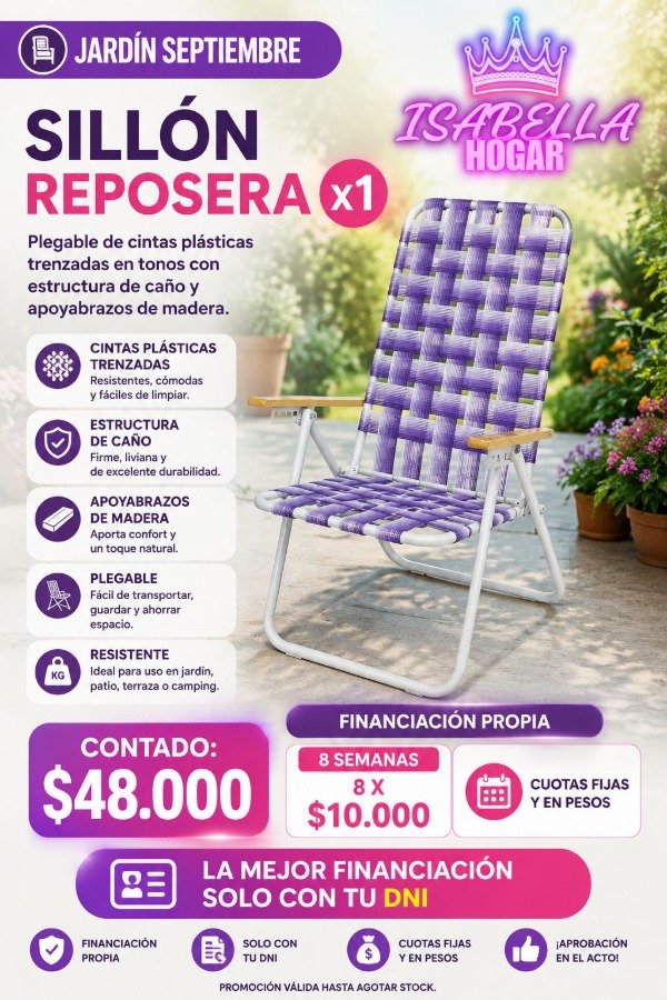 Producto - SILLON REPOSERA X1 COD:026000