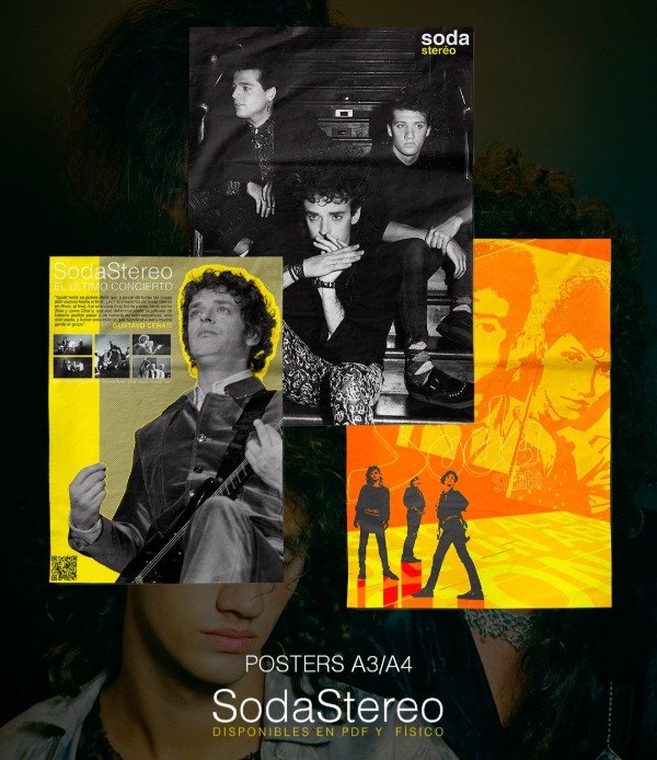 Producto - Posters de Soda Stereo - Formato Físico A4