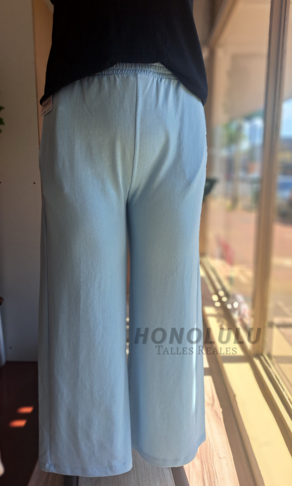 Producto - Pantalon de Algodón Rustico Celeste
