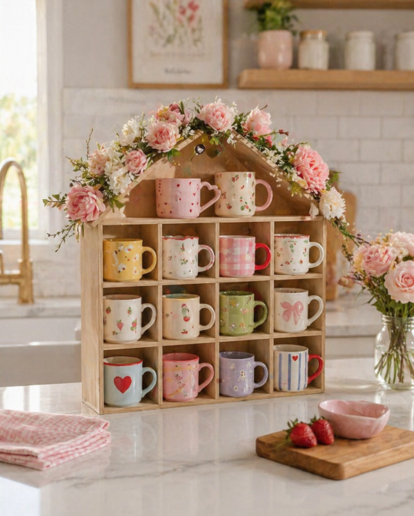 Producto - Organizador de tazas Pinterest casita