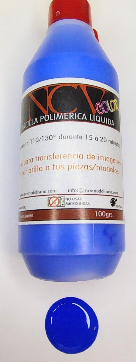 Producto - Arcilla polimérica líquida NCV AZUL MATE 100ml