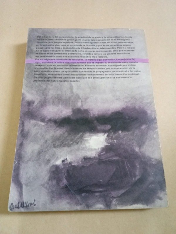 Producto - Lecciones preliminares de filosofía - Manuel García Morente - Losada 1988 - 1