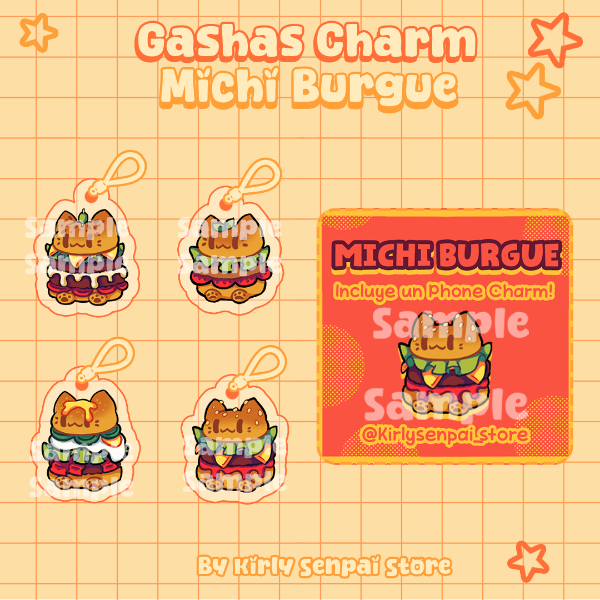 Producto - Gasha Charm Michi Burgue