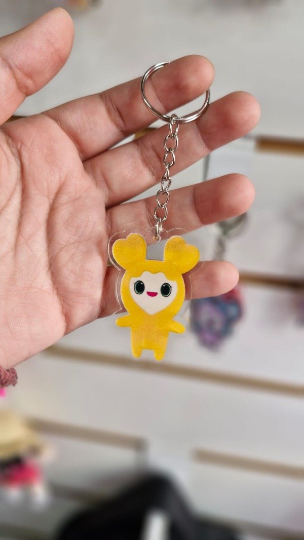 Producto - TWICE - LLAVERO ACRÍLICO LOVELY JIVELY (JIHYO'S) AMARILLO