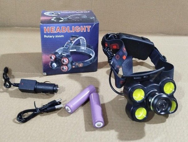 Producto - LINTERNA MINERA RECARGABLE 5 FOCOS