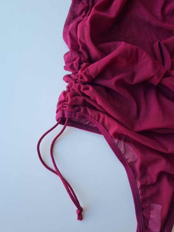 Body manga larga de microtul - 5068 — imagen 3