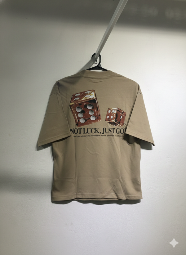 Producto - Remera oversize - Not luck, just God