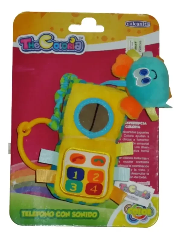 Producto - No Funciona!! The Coloria Telefono De Peluche 0/24 Meses (amarillo)