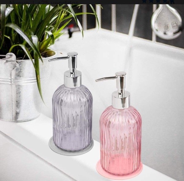 Producto - Dispenser color Jabón Liquido Vidrio 400 Ml