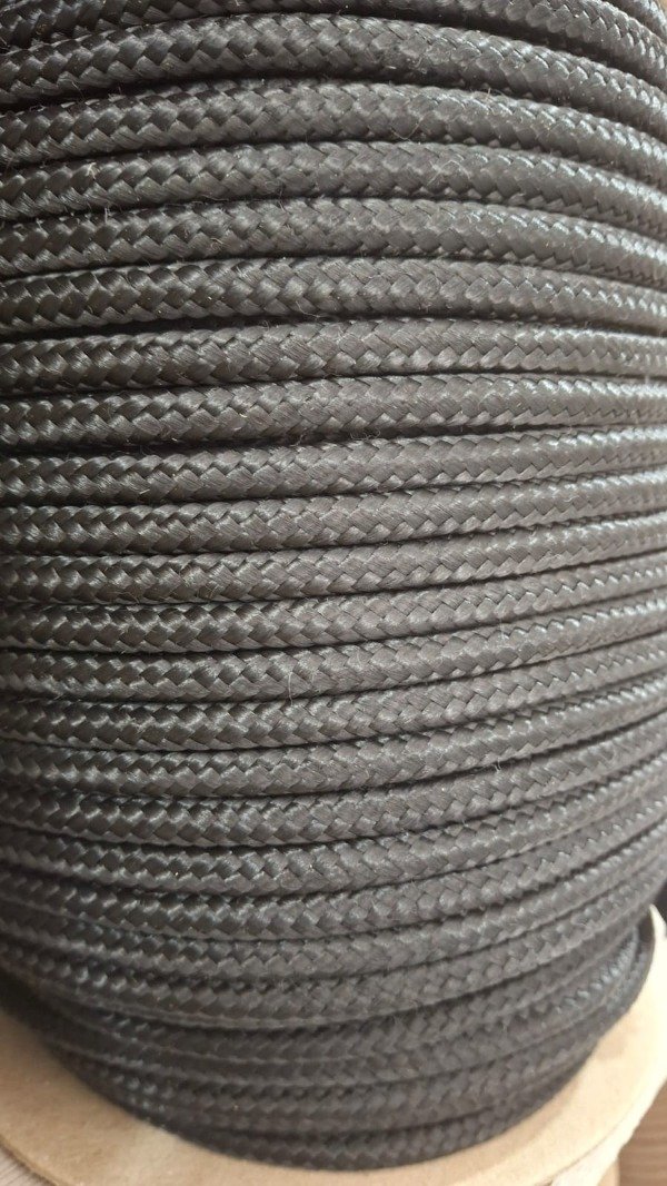 Producto - cordon de polipropileno 6mm NEGRO 100MTS