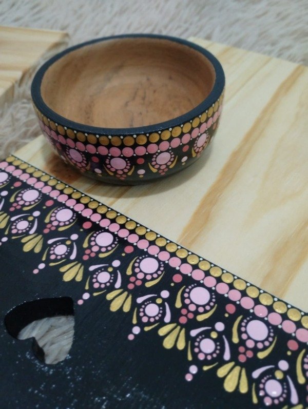 Producto - Set tabla + cuenco Rosa