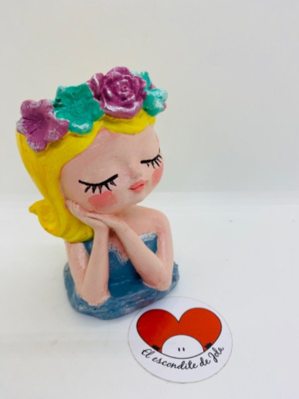 Producto - Maceta niña soñadora