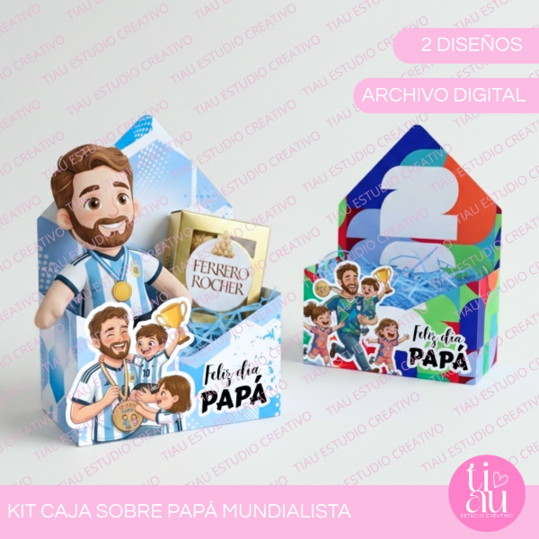 Producto - KIT CAJA SOBRE PAPÁ MUNDIALISTA