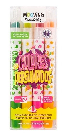 Producto - MOOVING RESALTADORES TIPO CRAYON X 4 COLORES