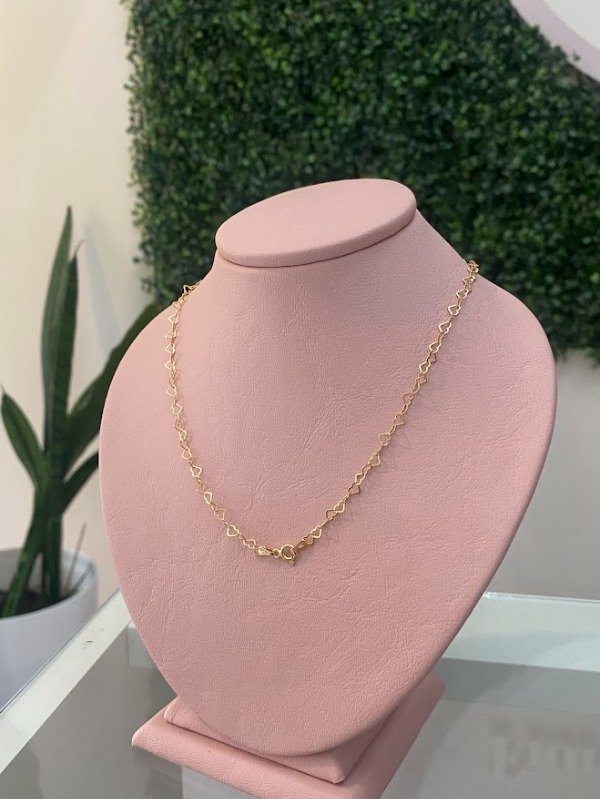 Producto - Cadena corazón gold