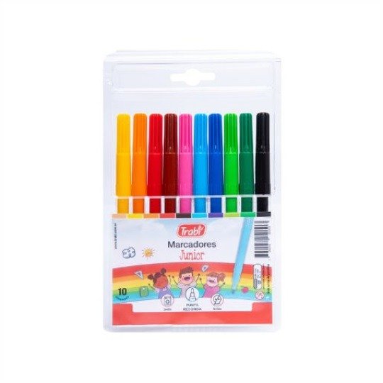 Producto - Marcadores escolares x10 Junior TRABI