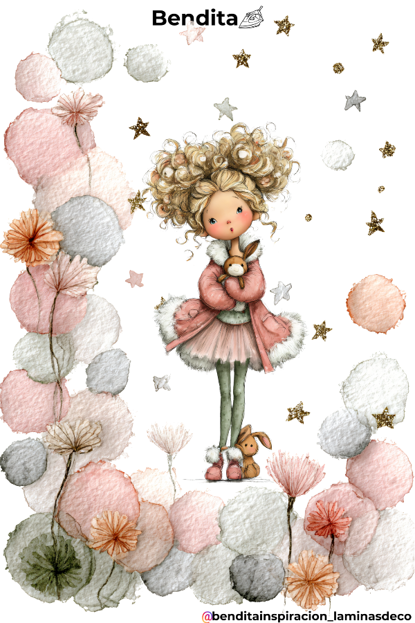 Producto - Bendita Plancha 001 Nena con marco