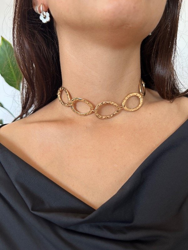 Producto - Chocker Dorado fantasía