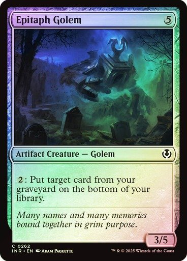Producto - Epitaph Golem Foil  Innistrad Remastered