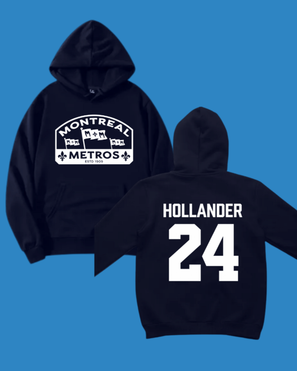 Buzo canguro Montreal Metros Azul - Heated Rivalry (Doble Estampa)