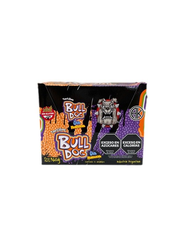 Producto - PASTILLA BULL DOG UVA Y MANDARINA X12UN