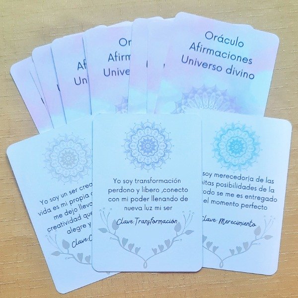 Producto - Oráculo Afirmaciones Universo Divino