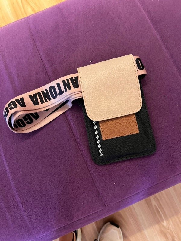 Producto - MINI BAG NATURAL SUELA Y NEGRO
