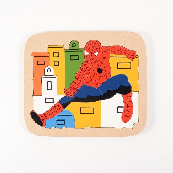 Producto - Rompecabeza madera Hombre Araña 16 piezas
