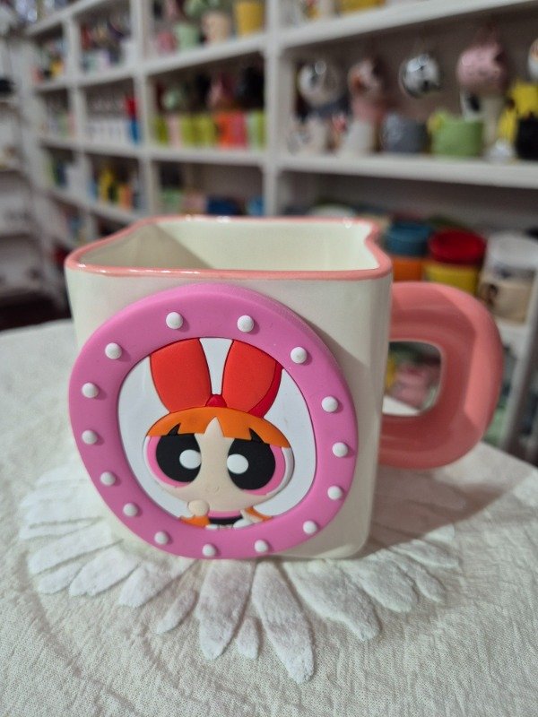 Producto - Taza premium con imán cuadrada Bombón