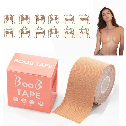 Producto - Cinta Boob Tape 5mts Corpiño Adhesivo Levantar Busto - 0