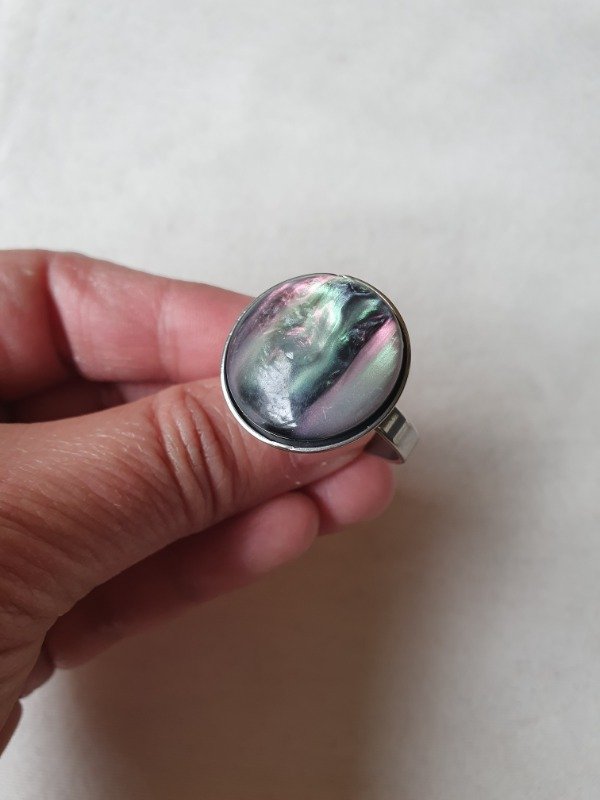 Producto - Anillo Round Nácar Abulón Fijo - 3