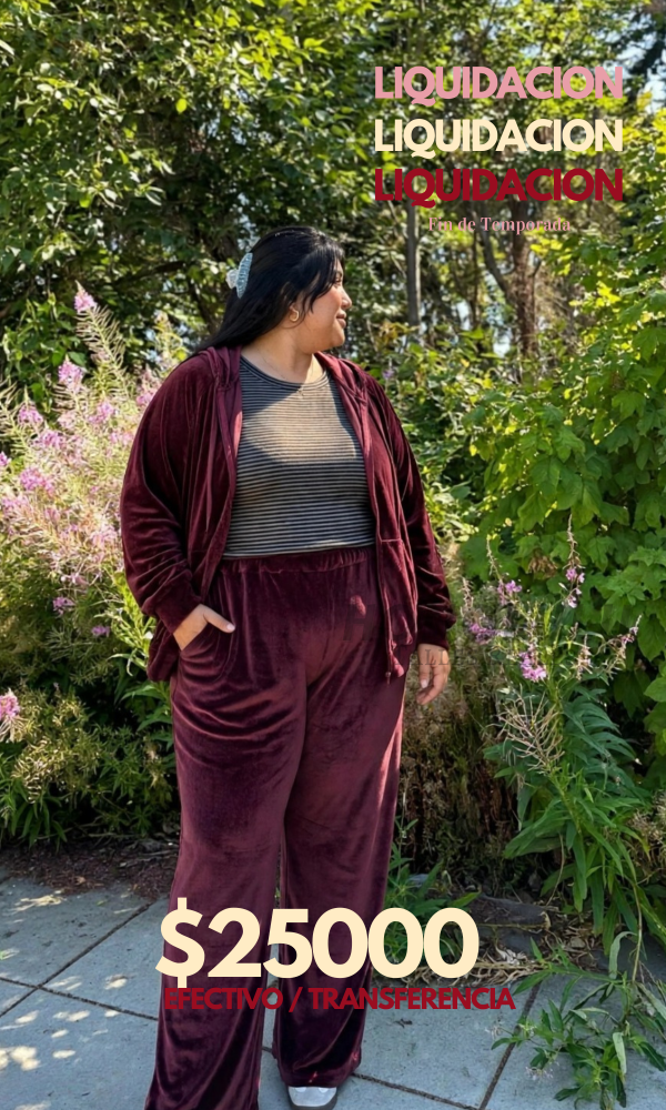 Producto - ULTIMO! Pantalón de Plush Bordo - 0