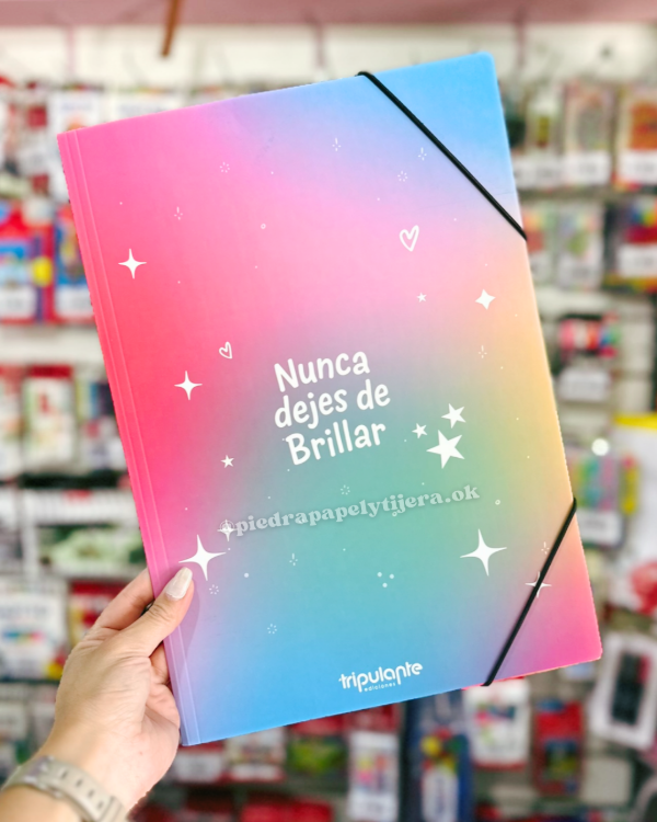 Producto - Carpeta 3 solapas nunca dejes de brillar