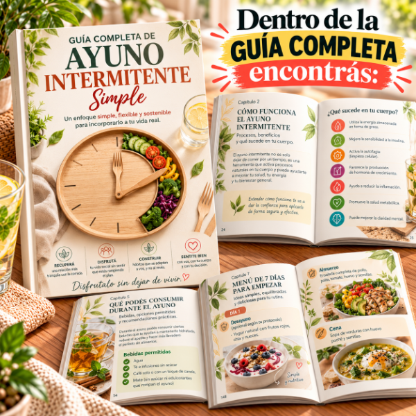 Producto - Guía Completa de Ayuno Intermitente + Regalo: Las 3 Guías Complementarias - 1