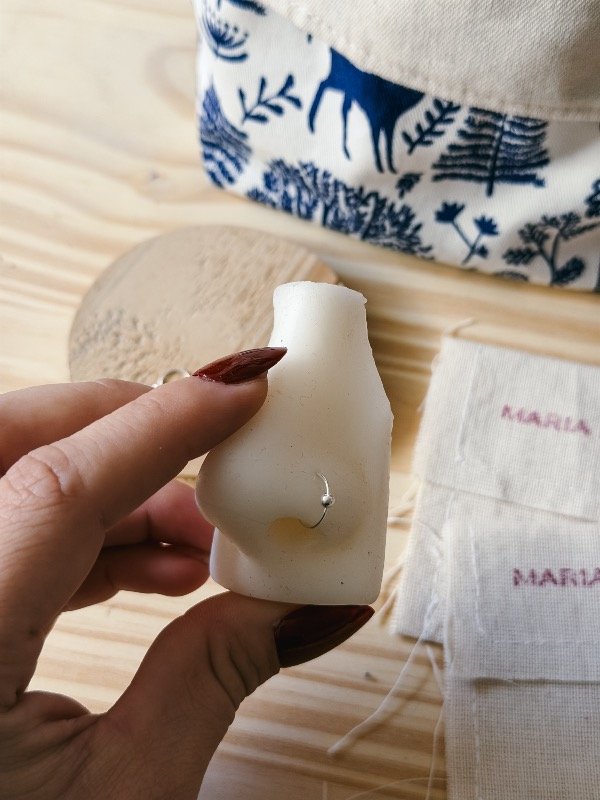 Producto - Aro de la nariz de plata 07