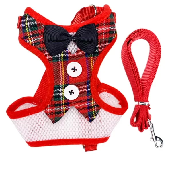 Producto - PRETAL CON TIRA A CUADRILLE CON MOÑO PERROS Y GATOS