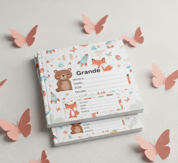 Producto - Etiquetas Personalizadas para Cuadernos y Libros 2026 Digital