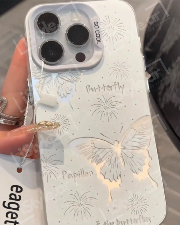 Producto - Case butterfly white