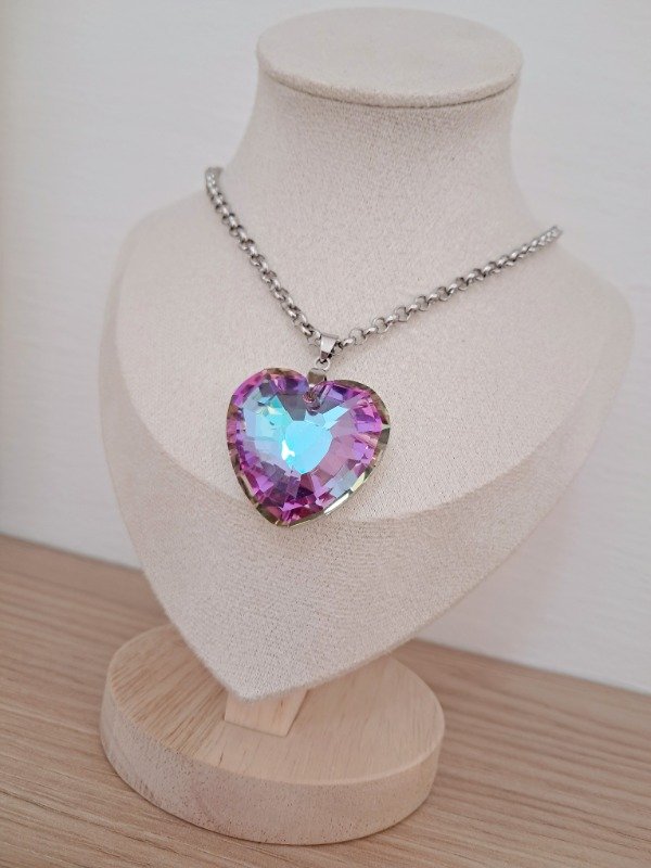 Producto - Collar heart tornasol
