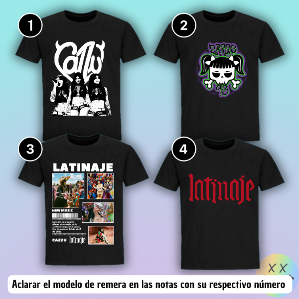 Producto - Remeras Cazzu #1 (varios modelos)