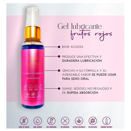 Producto - LUBRICANTE Saborizado Frutos Rojos 75ml Calins