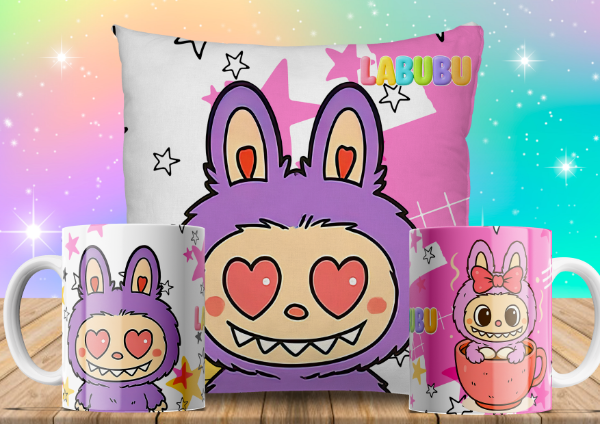 Producto - TAZAS Y ALMOHADONES LABUBU VI