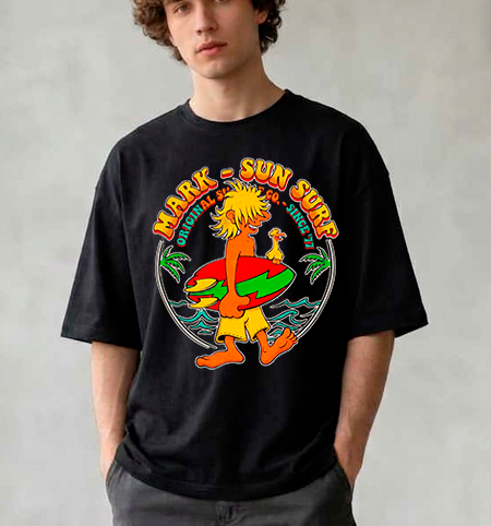 Producto - Remera Estampada Sun Surf Con Tabla