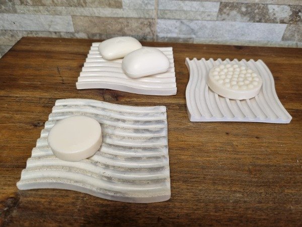 Producto - Jabonera Zig Zag en Cemento