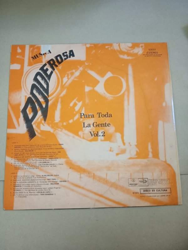 Producto - Música poderosa para toda la gente #2 - Artistas varios - EMI 1972 - 1