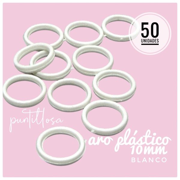 Producto - Aro 10mm Nylon Blanco - 50 unidades
