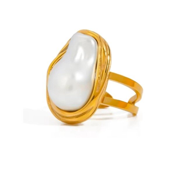 Producto - Anillo ELOISA perla /gold