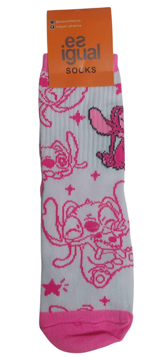 Producto - MEDIA CAÑA STITCH Y ANGELA ROSA  23 AL 33